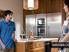 Big Ass MILF Stepmom Siri Dahl Fucks Stepson In Kitchen Hard