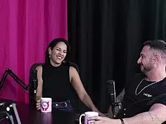 kel abate bruno abate bora cast bruna carlos sheer red lingerie tease with sensual latina tits and toys 😍🔥