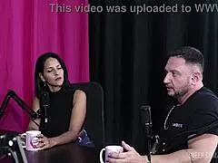kel abate bruno abate bora cast bruna carlos sheer red lingerie tease with sensual latina tits and toys 😍🔥