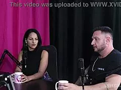 kel abate bruno abate bora cast bruna carlos sheer red lingerie tease with sensual latina tits and toys 😍🔥