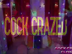 Bimf couple Kitty and Mr battle pink cock clowns in wild 4some face fucking orgy