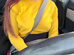 Italian Wife Artemisia Love Bounces Massive Tits Nipples Flashing Slow Motion Car Show