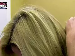 busty blonde milf keyton tonguefucks skinny coed nica's shaved wet pussy 👅