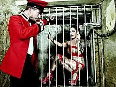 Damn daisy rock licks cum off floor after inked big tits bdsm prison pounding