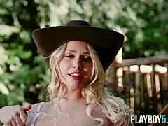 oh man curvy bbw milf mia malkova soaks her bubble butt outdoors in lingerie