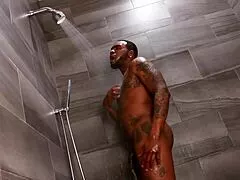 jasmeen lefleur's busty brunette milf hairy pussy and big tits get pounded sensual by rome major's big black cock in bedroom deepthroat handjob