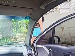 PARKED CAR PUBLIC BLOWJOB HOTWIFE DEISYYERALDINE SWALLOWS STRANGER CUM THEN FLASHES BIG TATTOO ASS ON MEDELLIN STREET!