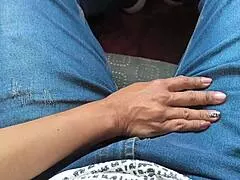 stepsis blows perverted stepdad's cock on the street 🍆🚗💦