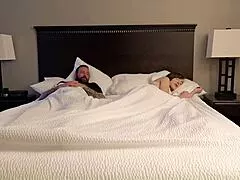 stepmom and stepson share hotel bed, passion ignites into creampie bliss