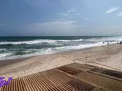 wanna see this amateur pornstar's first voyeur fuck at the beach house?