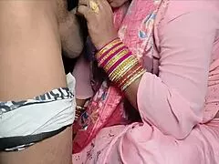 Stepbrother bends over hairy milf stepsis doggystyle pounding her wet pussy after dirty talk tease