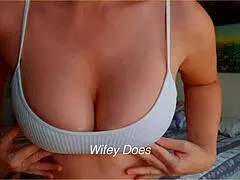 Check out this milf's hot lingerie big tits flashing in all kinds of bras! 🔥👙