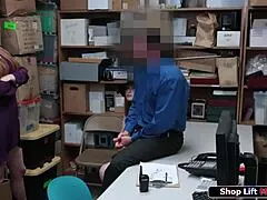 Why Do Officers Fuck MILF and Stepdaughter So Hard at Work?