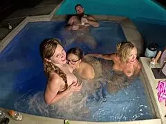 Hot Tub Orgy Deliah Grace Scarlett Gushes Scarlett Venom Wca Big Tits Creampie