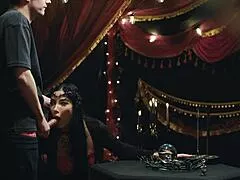 Curvy brunette milf stars in time stop fantasy encounter