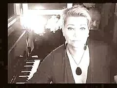 my hot milf spouse strips naked on cam teasing shaved pussy for rough ride