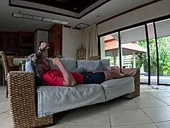 Skinny Blonde Housewife Rides Monster Cock in Homemade Couple Fuck