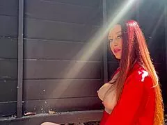 Hey want italian artemisia love's big natural tits milf mommy bouncing sexy hot outdoors long hair fetish?