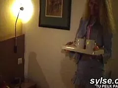Hardcore French Maid Lesbians Demand Anal Room Service Now