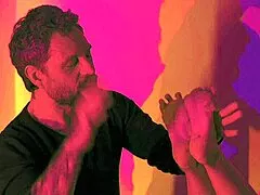 god, this naughty young brunette's foot fetish gagging deepthroat drives me crazy