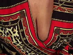 cfnm milf in stockings teases voyeur jerker 😈 she seduces while he strokes furiously