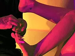god, this naughty young brunette's foot fetish gagging deepthroat drives me crazy