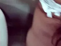 arab wife in hijab sneaks to bathroom for husband's monster cock doggystyle fuck