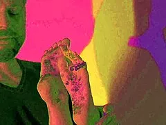 god, this naughty young brunette's foot fetish gagging deepthroat drives me crazy