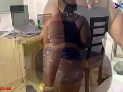 Hot milf seduces house boy into rough big black cock pounding after porn watch?