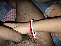What if stepmom's soft handjob on your cock turns into slow motion cum explosion at night?
