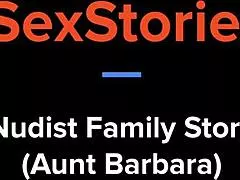 Voyeur Aunt Barbara's Natural Big Tits Flash at Nudist Beach Family Outing!