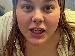 Mom im your white trash cum slut spitting in thong