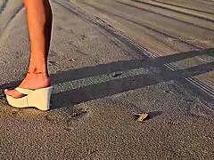 gorgeous blonde in bikini enjoys sensual massage turning steamy