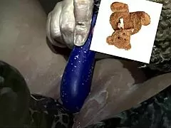 Extreme kinky Arab stepsis masturbates with vibrator and yogurt in dripping pussy