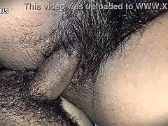 desi milf sneaks hairy pussy bang sharing bed sans hubby 😏🔥💦