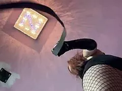 kate's massive ass in latex heels dominates as bdsm femdom milf goddess
