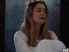 Wow Bunny Colby Fingered Hard in Wedding Dress by Alex Coal!
