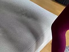 Gym milf in leggings begs for my huge cock to stretch her tight asshole deep after workout
