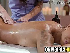 Wtf, These Lesbians Turn Massage into Wild Threesome Orgy