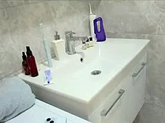 I caught sexy stepmom naked showering now she makes me worship ass