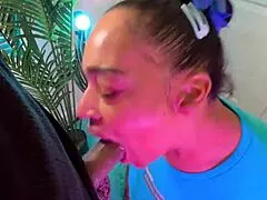 Can MTA Milf Slobber Nasty On Monster Cock?