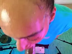 Can MTA Milf Slobber Nasty On Monster Cock?
