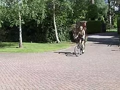 stacked blonde milf picks up biker dude on bike for pussy ride 🚴‍♀️💦