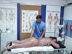 Muscular Masseur Deepthroats Milf's Big Ass Rimjob Squirts
