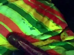 Velvet Rain goes blindfolded with huge toys squirting to massive orgasm