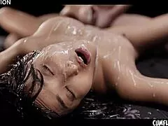 Emiri Momota's extreme asian creampie cumflation fills her nonstop with cum