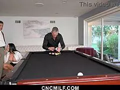 jasmin the big tit milf slave services two cocks doggystyle and cowgirl right in the office