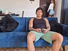 I Feel So Naughty Surprising My Stepmom With A Deep Blowjob On Her Resting Legs