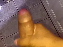 hey mature cuckold husband here's my tasty close-up solo stroke session
