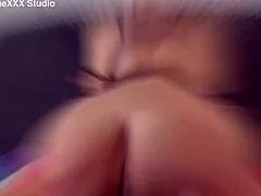 Mandy Bright Deepthroats Jack Blaque's Big Black Cock Hard